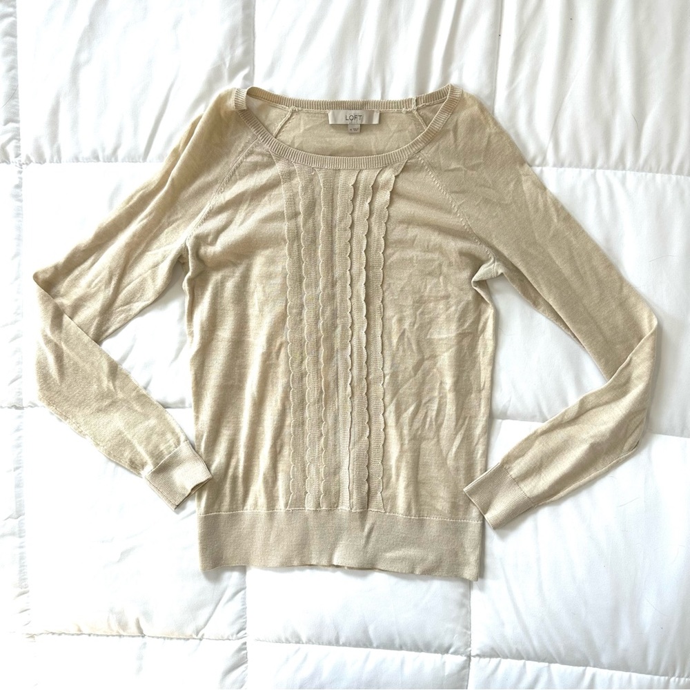 Loft Tan Blouse